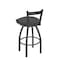 Holland Bar Stool Co 30" Low Back Swivel Bar Stool, Pewter Finish, Canter Storm Seat 82130PW004 - alternate 4